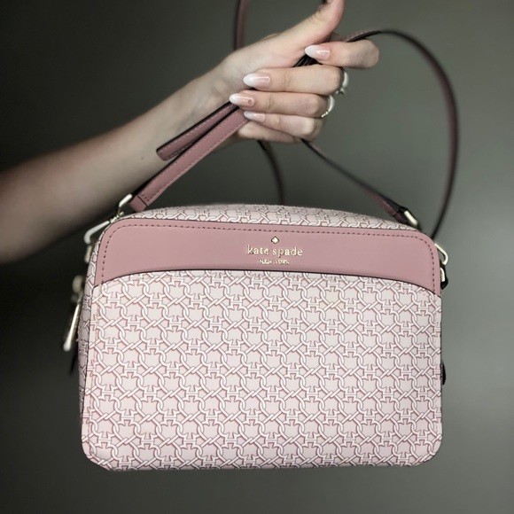 kate spade Handbags - Kate Spade Pink Logo Crossbody Bag